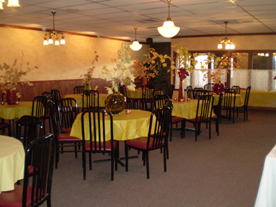 Banquet Hall The banquet room is available for Birthdays
